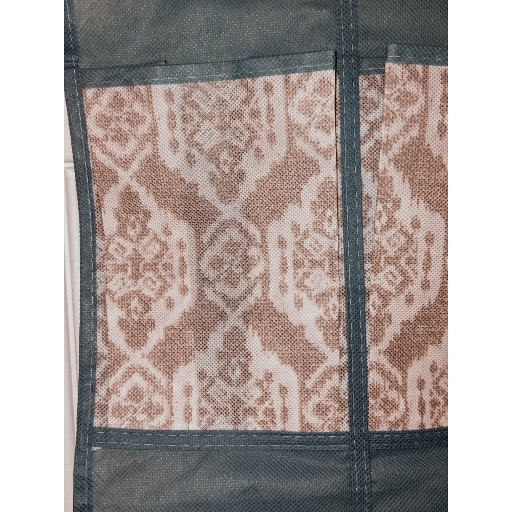 CLOSET CANDIE OVER THE DOOR 20 POCKET SHOE ORGANIZER BLUE‎ GRAY WHITE NWOT